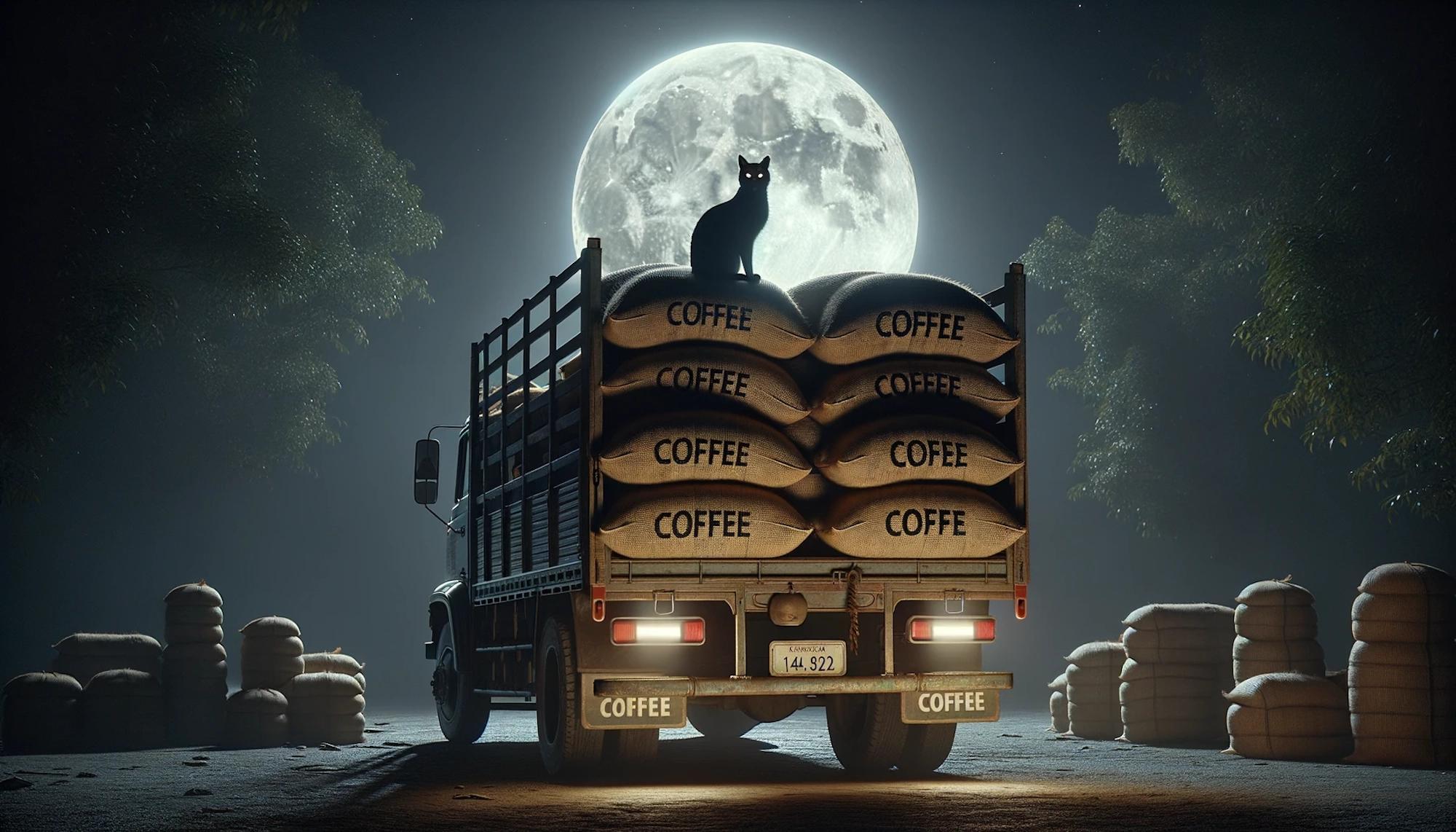 A cup of Moon Goat coffee