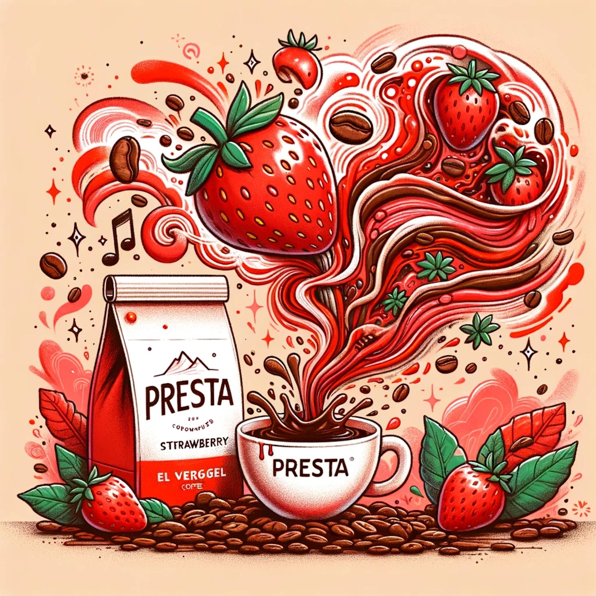 Juicy Strawberry El Vergel: A Fruit-Infused Experience by Presta Coffee Roasters